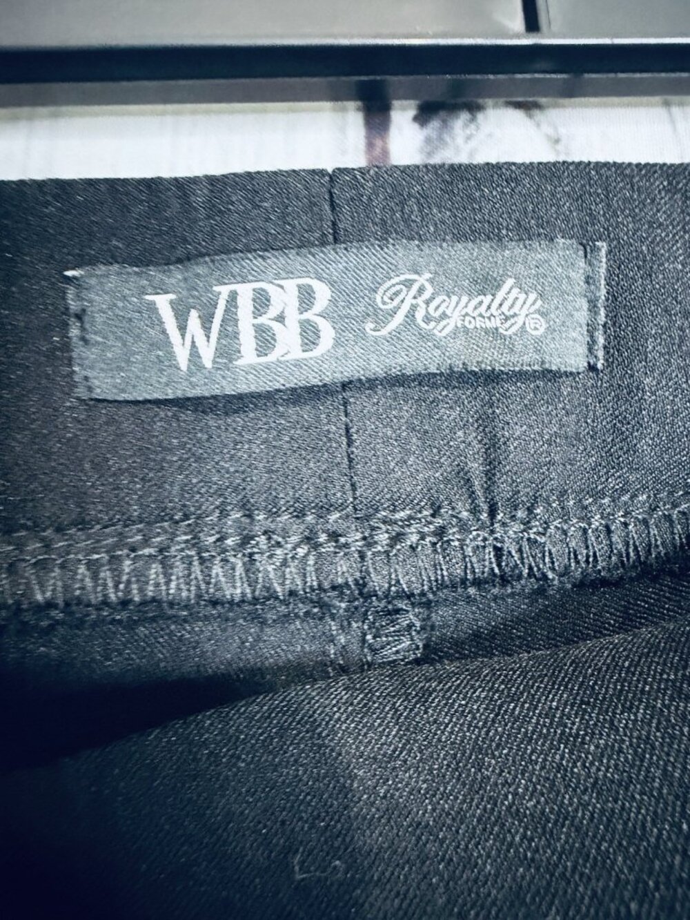 Royalty For Me Jeans Sz PXL (34x26) Black Mid Rise Ankle Hyper Stretch NWT - Picture 6 of 10